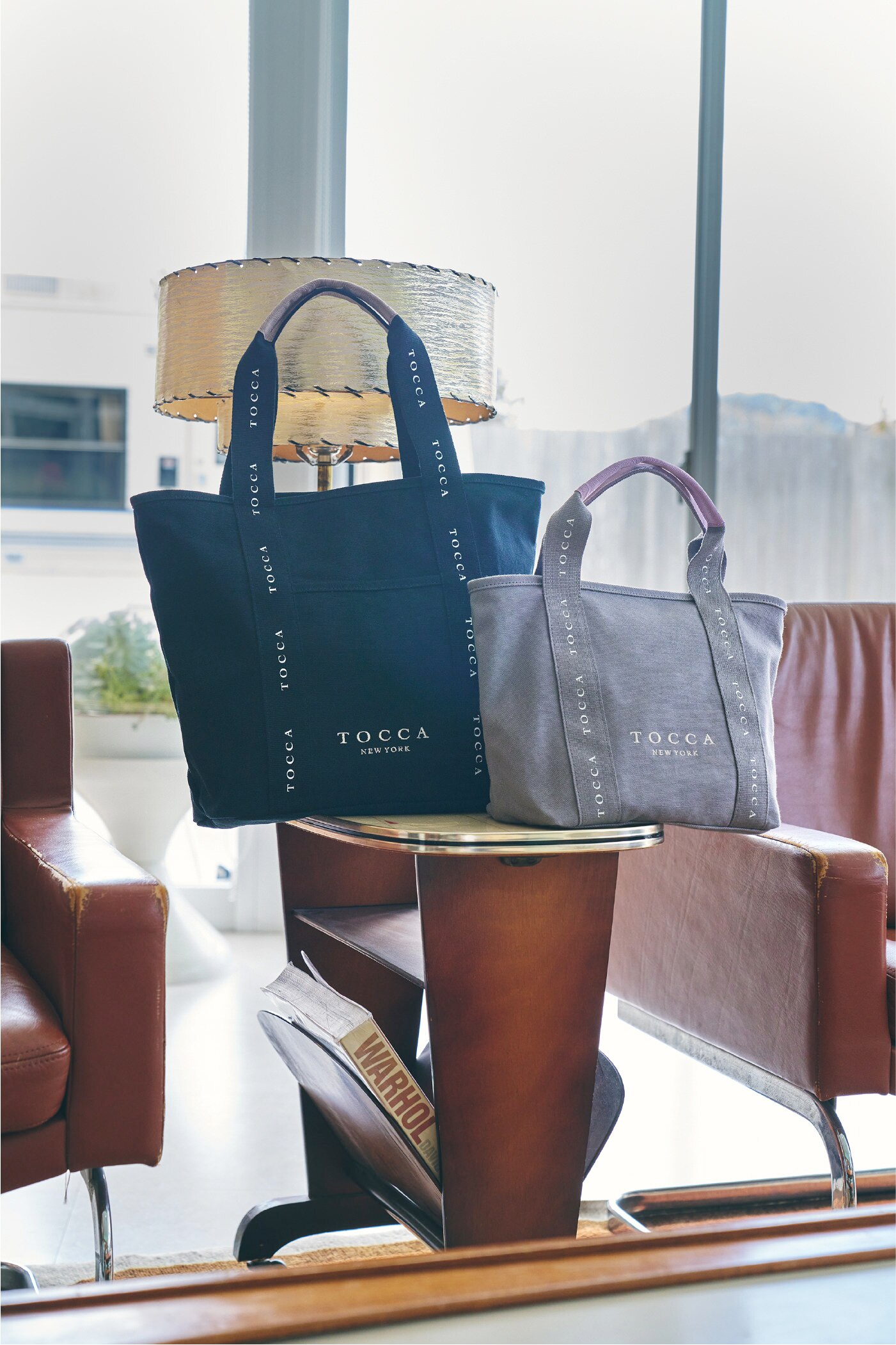 TOCCA ハンドバッグ　オンワード樫山　ベージュ色　牛革 大人百花掲載・撥水】T CADEAU TOTE トートバッグ / TOCCA