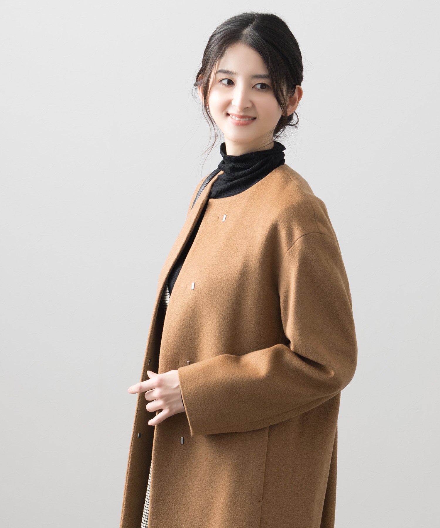 ババグーリ☆未着用☆18年秋☆ウールコットン二重編みPT☆フルレングス☆トーヴ色 ババグーリ☆未着用☆18年秋☆ウールコットン二重編みPT☆フルレ