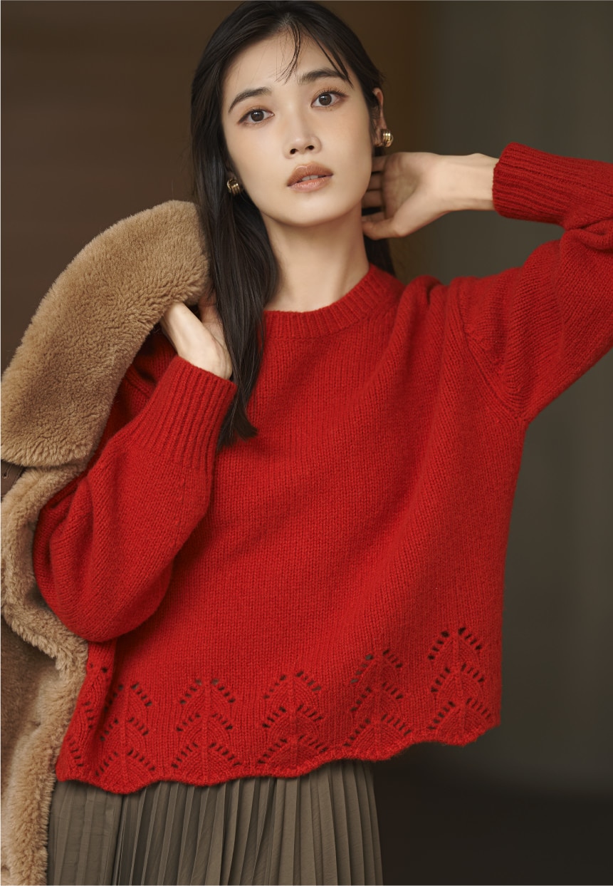 23区】冬を彩る、多幸色ニット| ファッション通販サイト[オンワード