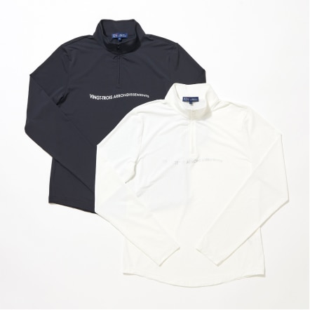 ハーフジップ シャツ