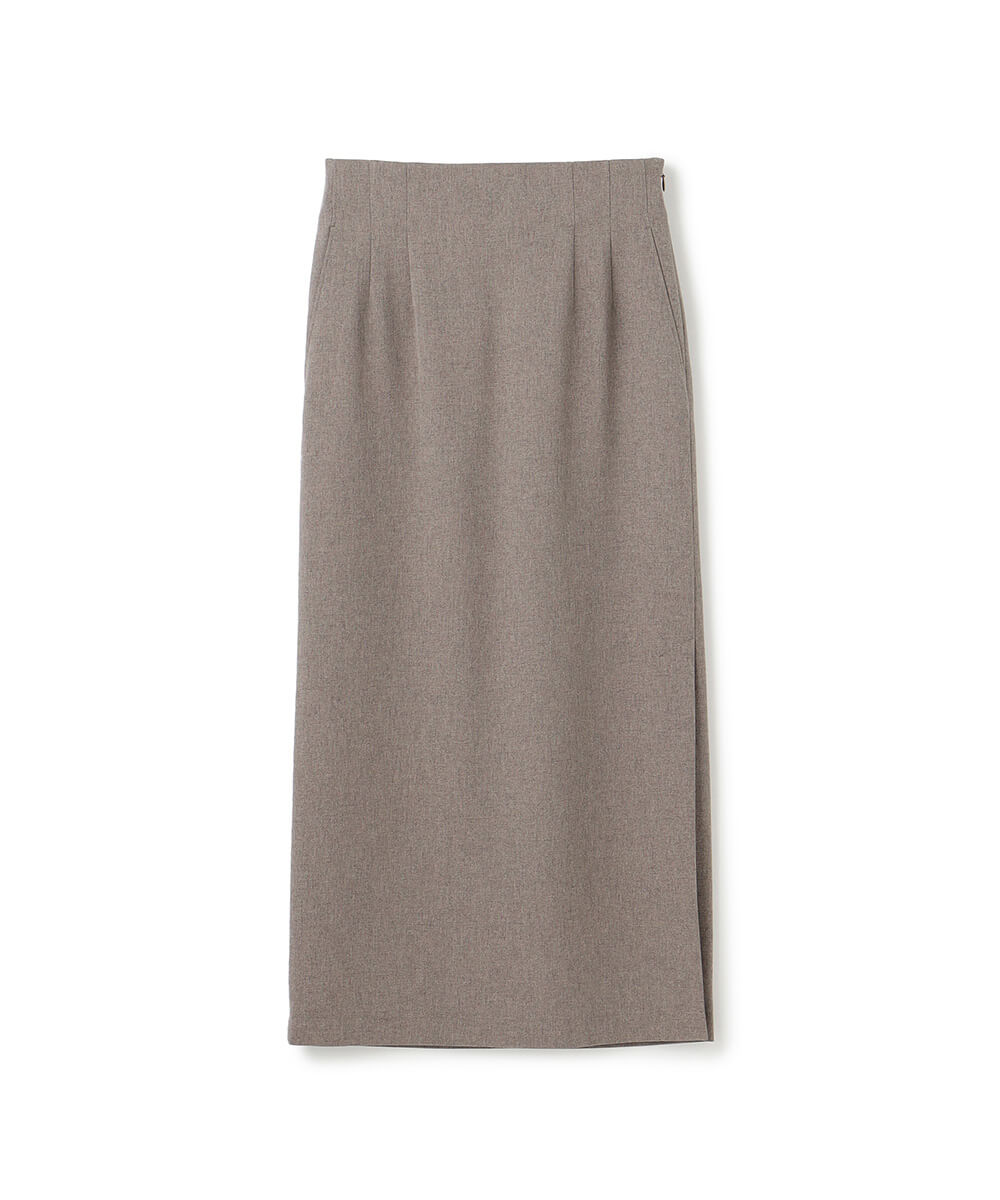 SKIRT-CHAMBRAY CHARCOAL