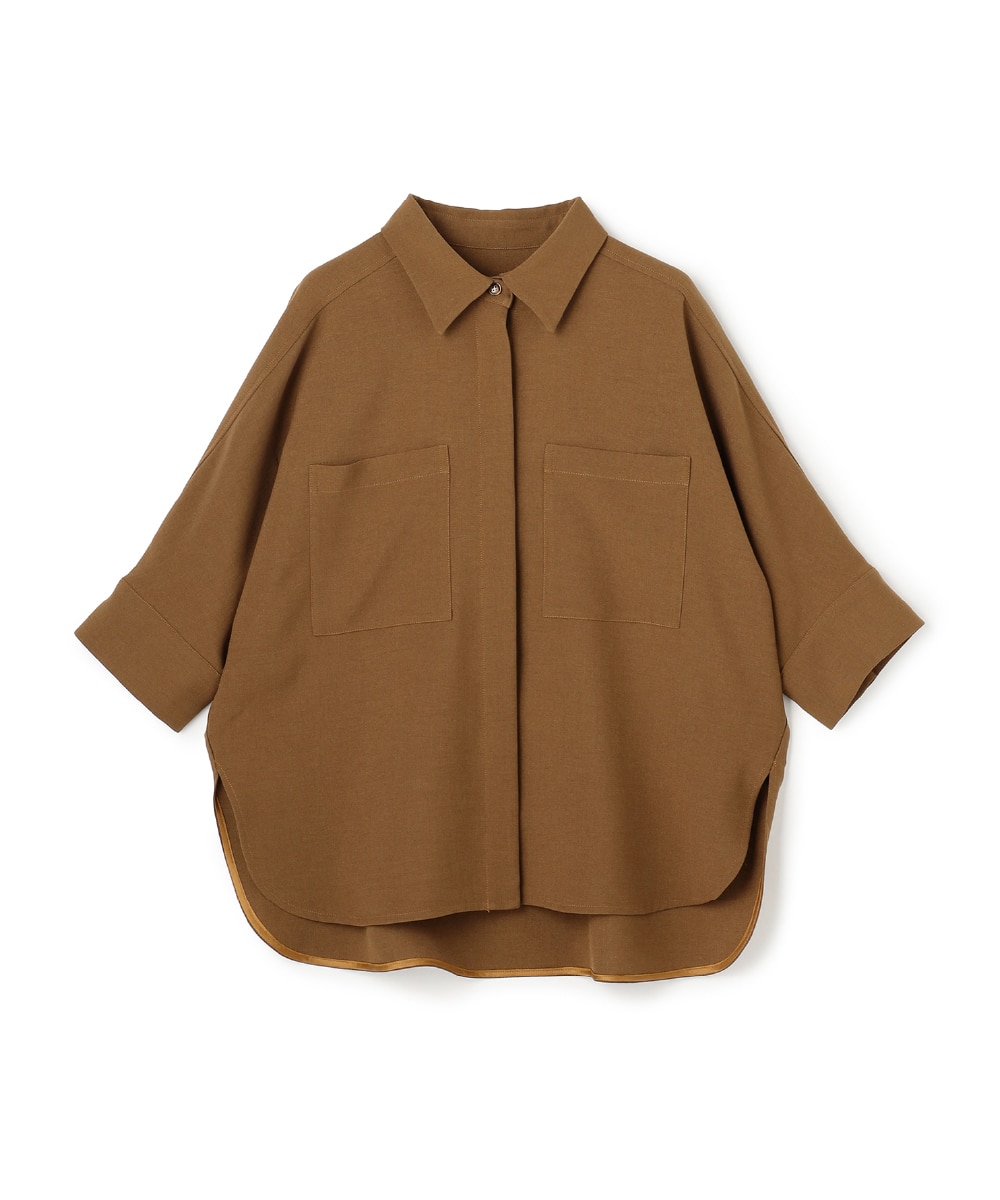 DOLMAN SLEEVE SHIRT-CAMEL