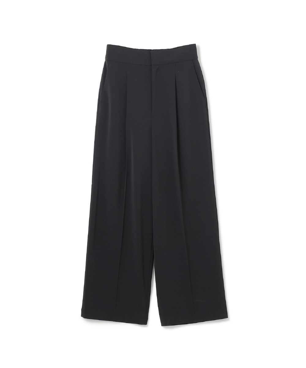 STRAIGHT PANTS-BLACK