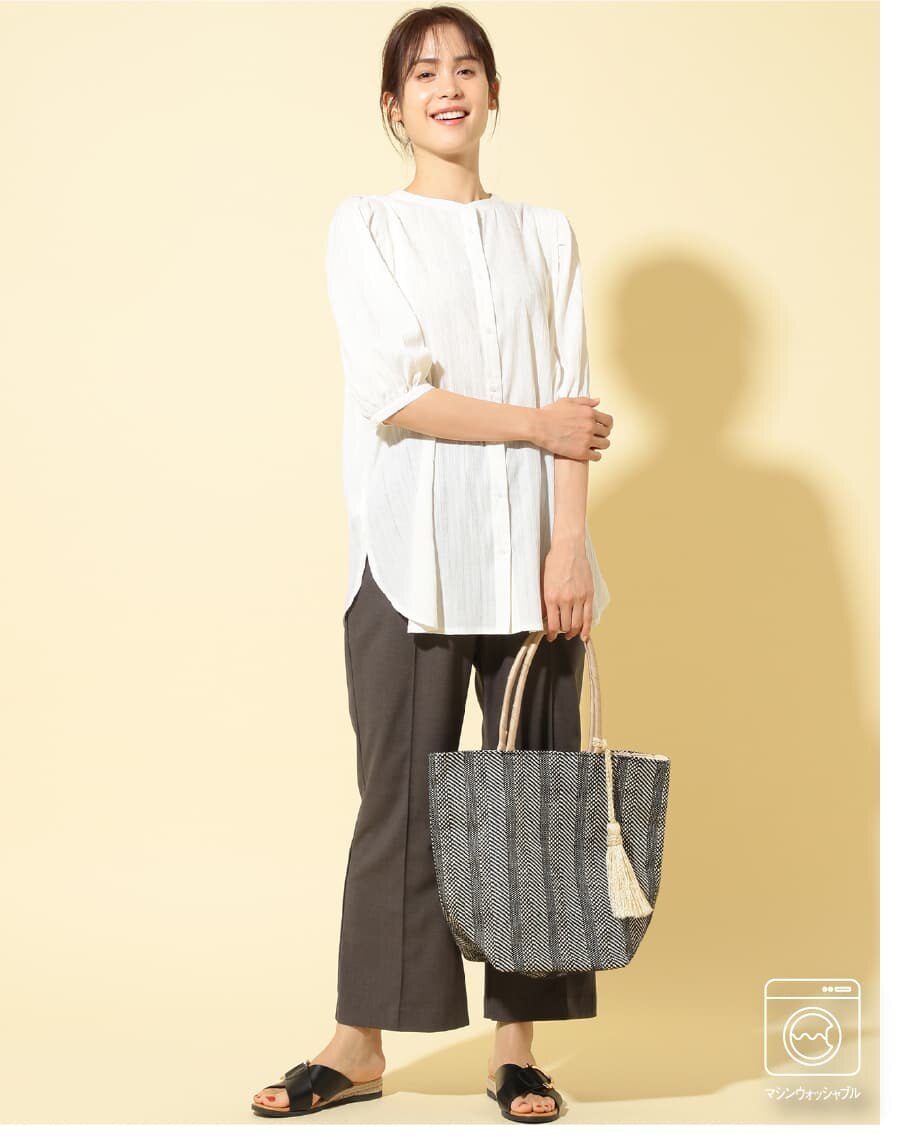 タックギャザーブラウス