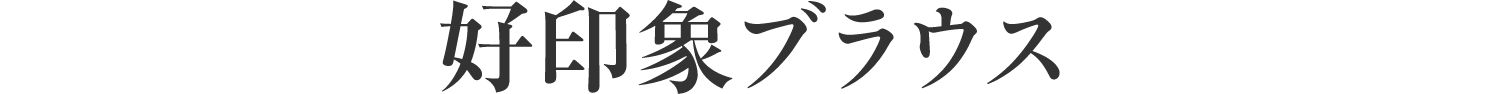好印象ブラウス