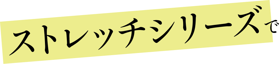 ストレッチシリーズで
