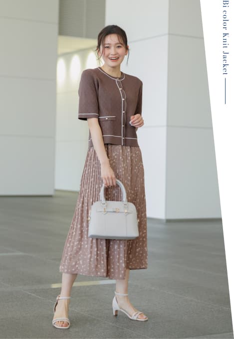 Bi color Knit Jacket