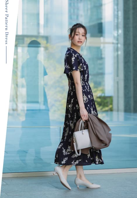 Sheer Pattern Dress