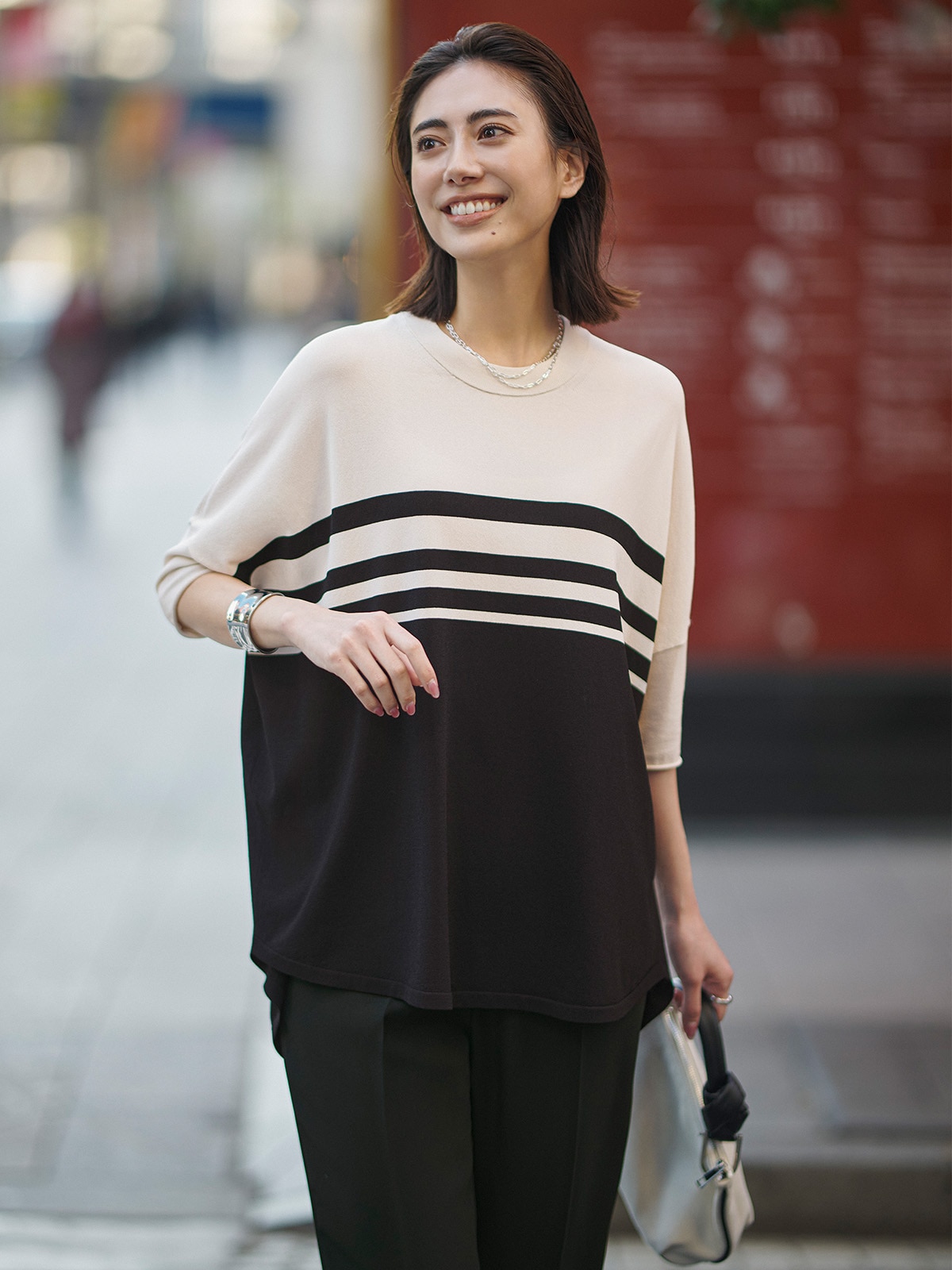 Border Knit 着用イメージ 別カット