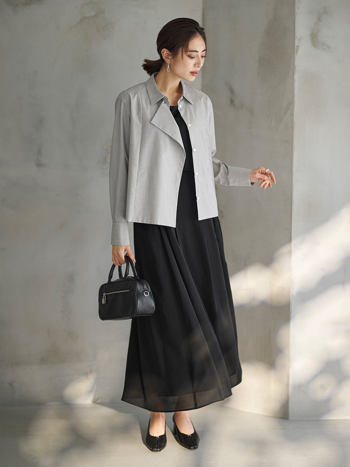 Cropped Shirt 着用イメージ