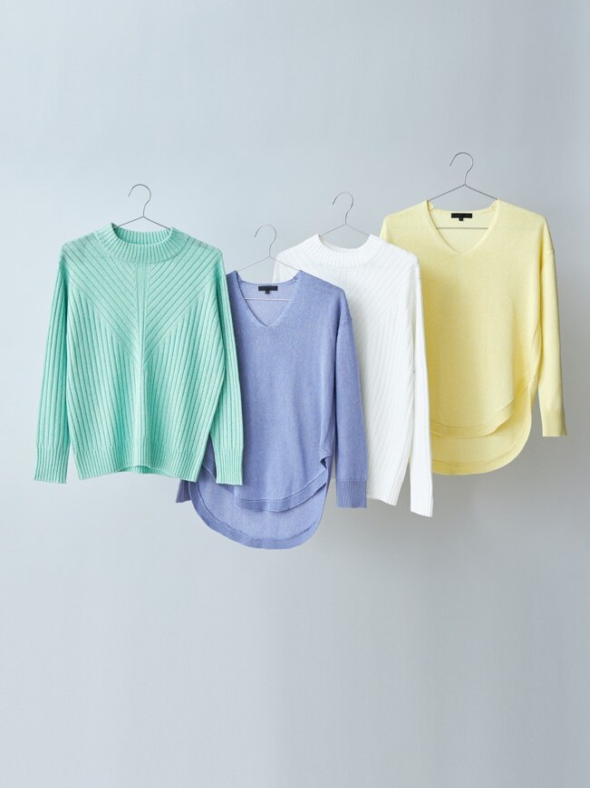 真冬の着こなしに春を投入 今買い足したい春ニットはこれ