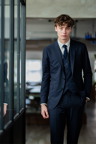 JOSEPH HOMME スーツ　セットアップ　ネイビー JOSEPH MEN】JOSEPH MEN 23SSのセットアップスタイル