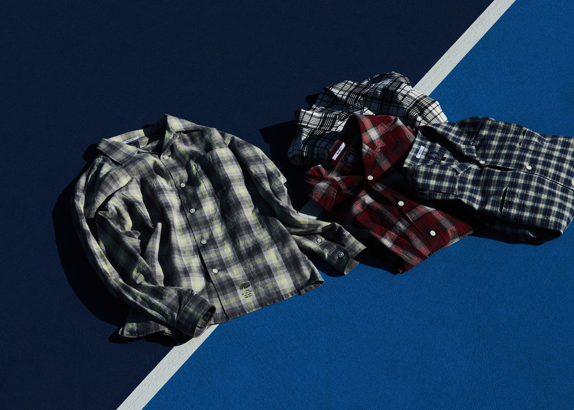 Open Collar Madras Shirt