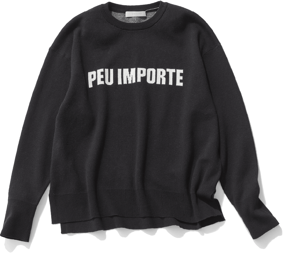 LOGO sponge knit ￥3,990