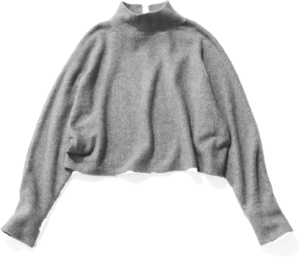 Cropped knit ￥3,990