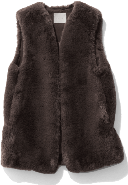 Eco-fur gilet ￥5,993