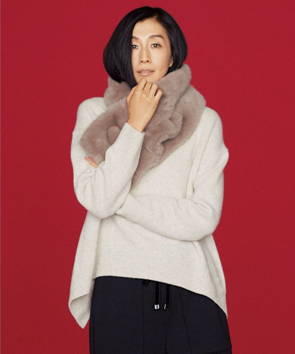 マガジン掲載 フェイクファーストール 検索番号q76 自由区ファッション通販 公式通販 オンワード クローゼット