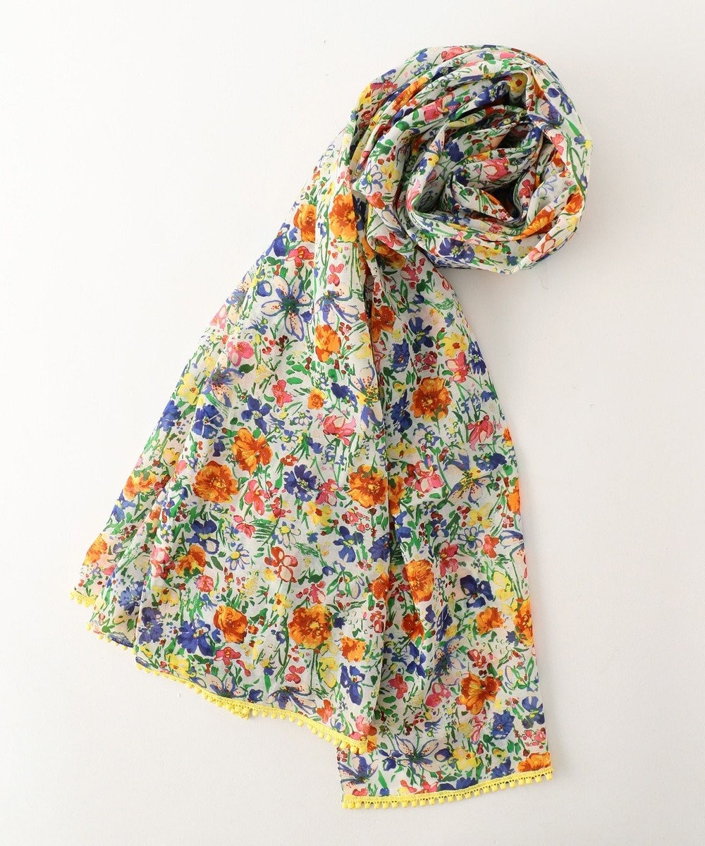 TOCCA BLOOMING FLOWER STOLE ストール アイボリー系5