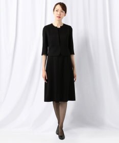 自由区 FORMAL 【ストレッチ性あり】パンシルキーストレッチ アンサンブル