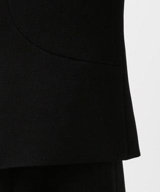 自由区 FORMAL 【ストレッチ性あり】パンシルキーストレッチ アンサンブル ブラック系