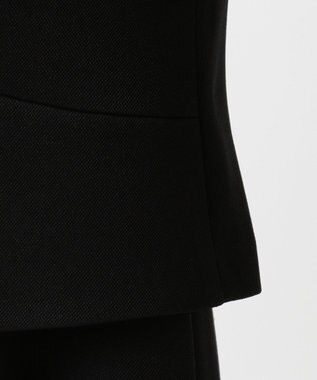 自由区 FORMAL 【ストレッチ性あり】パンシルキーストレッチ アンサンブル ブラック系