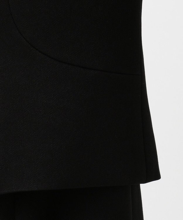 自由区 FORMAL 【ストレッチ性あり】パンシルキーストレッチ アンサンブル ブラック系