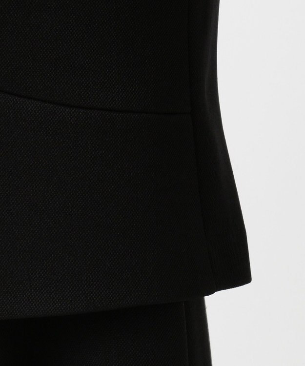 自由区 FORMAL 【ストレッチ性あり】パンシルキーストレッチ アンサンブル ブラック系