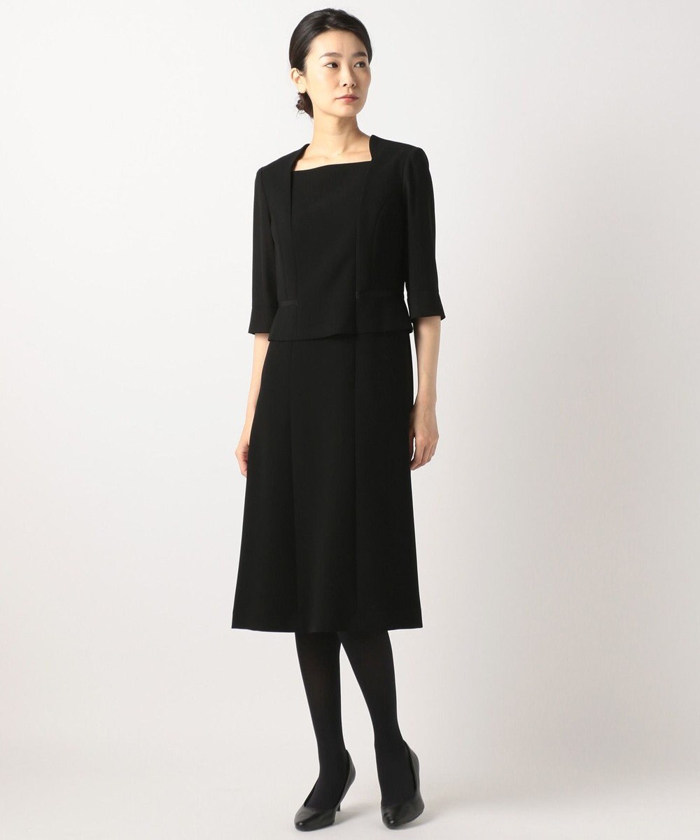 自由区 FORMAL 【ストレッチ素材】NOIE15平二重 ジャケット+ワンピース 
