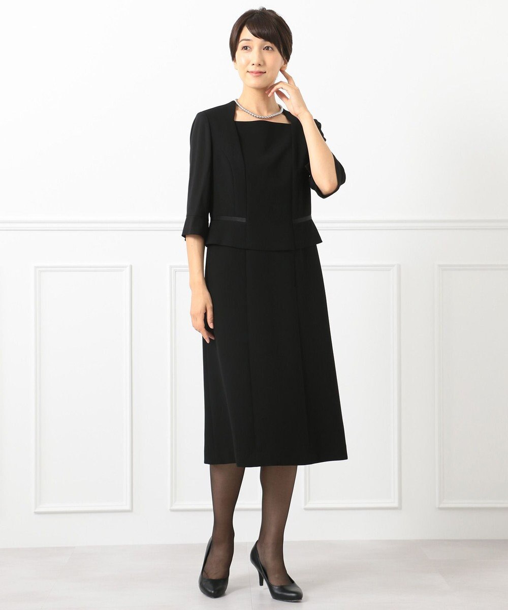 自由区 FORMAL 【ストレッチ素材】NOIE15平二重 ジャケット+ワンピース 