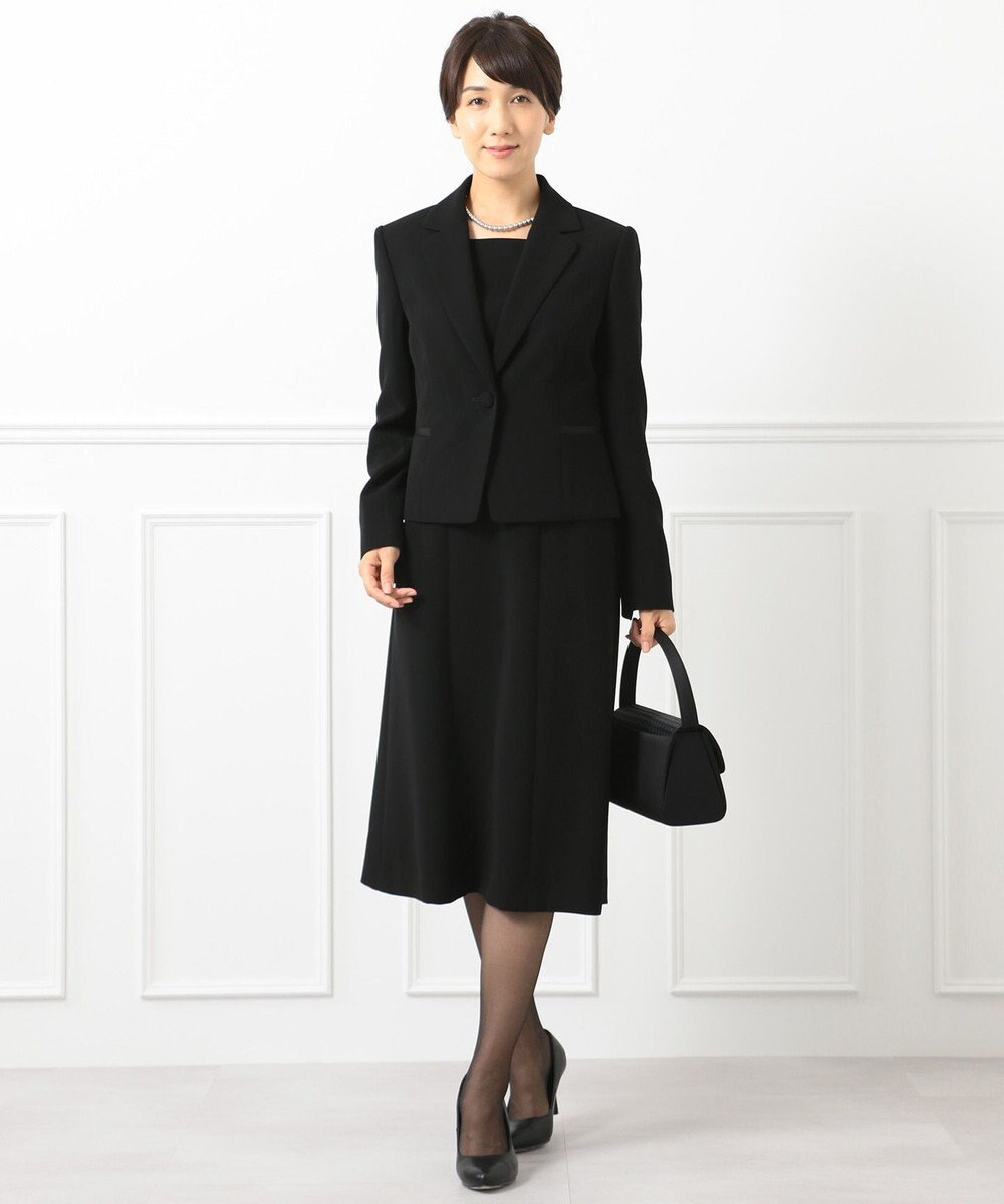 自由区 FORMAL 【ストレッチ素材】NOIE15平二重 ジャケット+ワンピース 