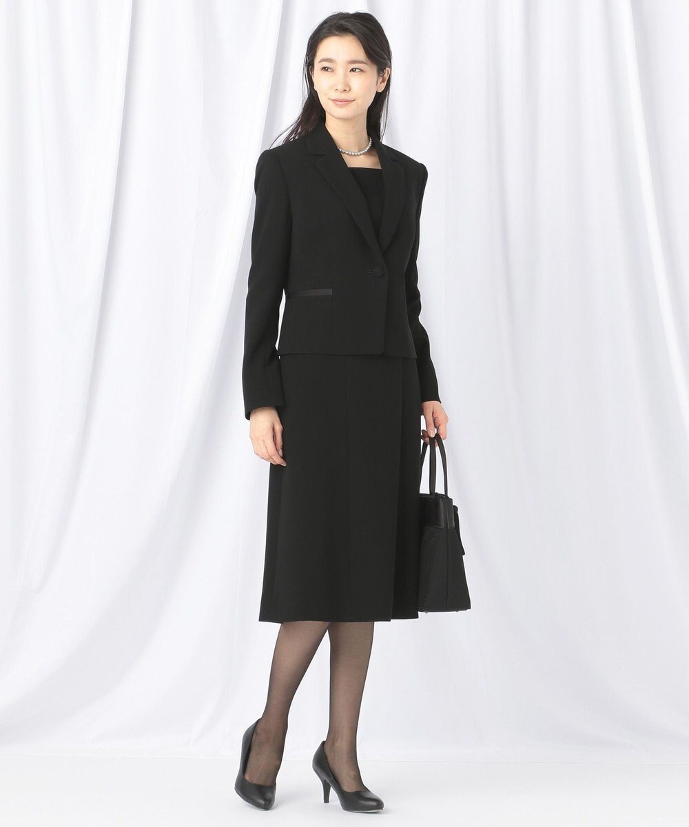 自由区 FORMAL 【ストレッチ素材】NOIE15平二重 ジャケット+ワンピース 