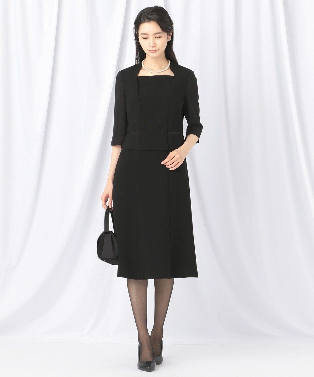 自由区 FORMAL 【ストレッチ素材】NOIE15平二重 ジャケット+ワンピース 