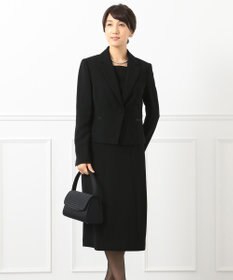 自由区 FORMAL 【ストレッチ素材】NOIE15平二重 ジャケット+ワンピース