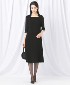 自由区 FORMAL 【ストレッチ素材】NOIE15平二重 ジャケット+ワンピース