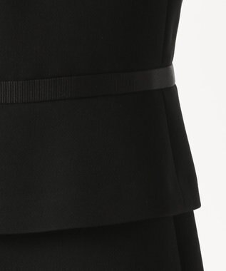 自由区 FORMAL 【ストレッチ素材】NOIE15平二重 ジャケット+ワンピース ブラック系