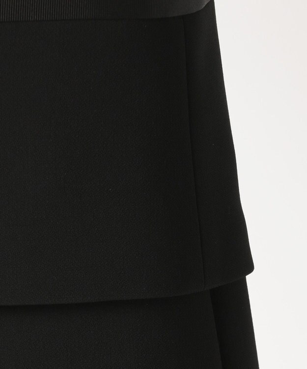 自由区 FORMAL 【ストレッチ素材】NOIE15平二重 ジャケット+ワンピース ブラック系