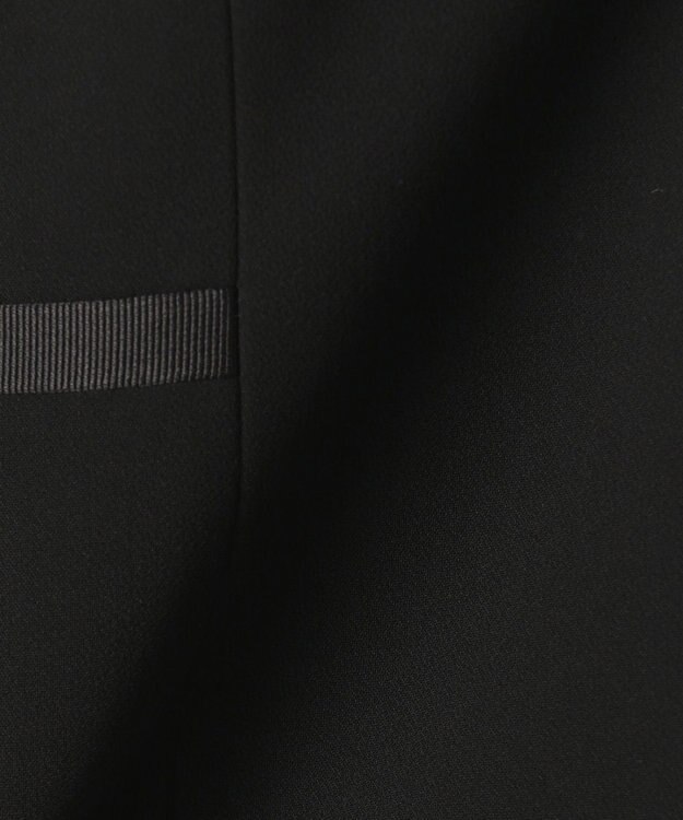 自由区 FORMAL 【ストレッチ素材】NOIE15平二重 ジャケット+ワンピース ブラック系