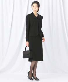 自由区 FORMAL 【高級トリアセテート素材】レベッカBSジョーゼット ジャケット+ワンピース