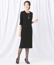 自由区 FORMAL 【高級トリアセテート素材】レベッカBSジョーゼット ジャケット+ワンピース