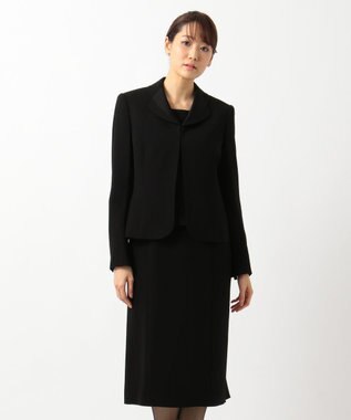 自由区 FORMAL 【高級トリアセテート素材】レベッカBSジョーゼット ジャケット+ワンピース