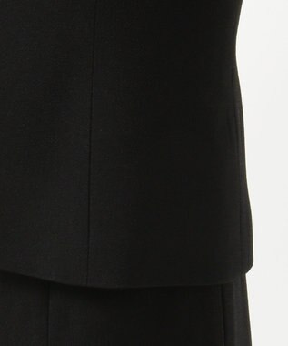 自由区 FORMAL 【高級トリアセテート素材】レベッカBSジョーゼット ジャケット+ワンピース ブラック系