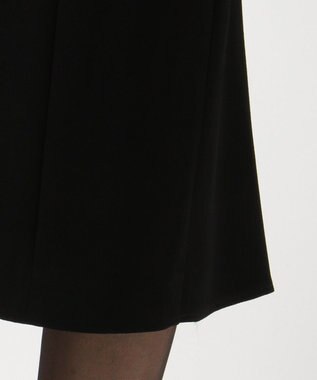 自由区 FORMAL 【高級トリアセテート素材】レベッカBSジョーゼット ジャケット+ワンピース ブラック系