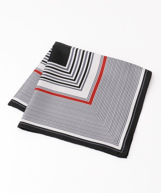 GOTAIRIKU 【MADE IN ITALY】SILK グラデーション スカーフ ブラック系8