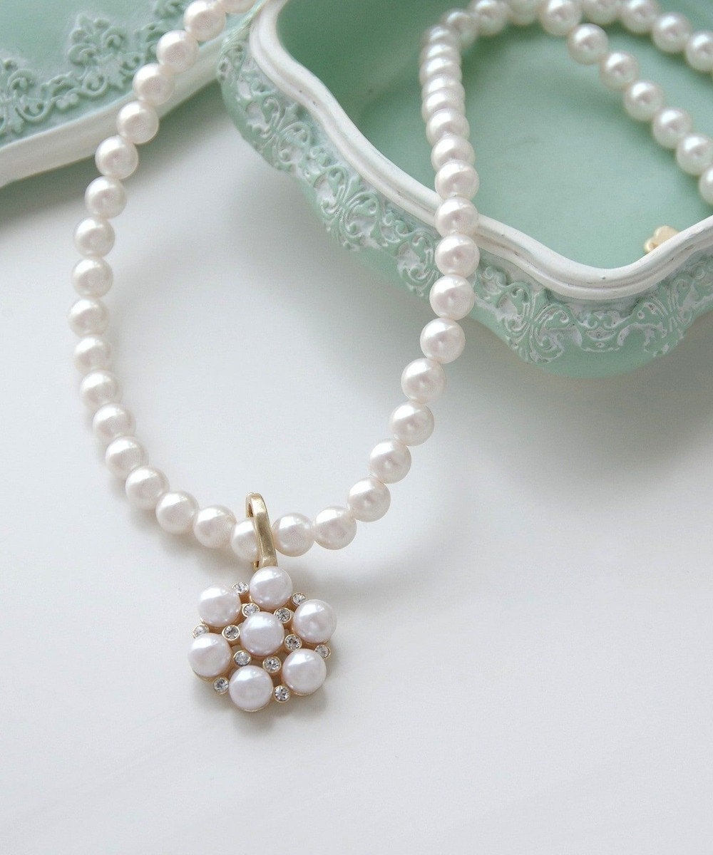 TOCCA JANES GARDEN PEARL NECKLACE ネックレス アイボリー系