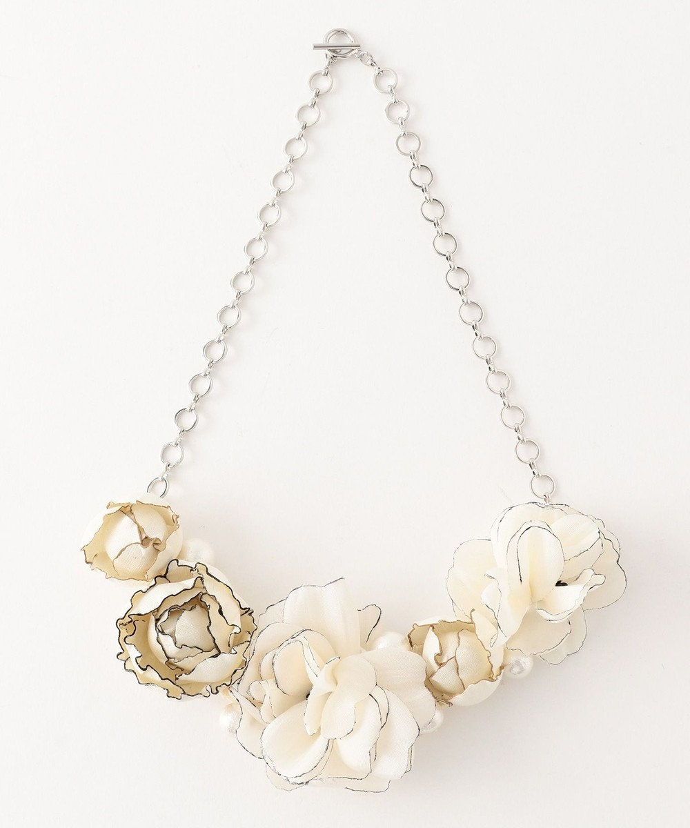TOCCA ATERIER SENKA COSAGE FLOWER NECKLACE ネックレス ブラック系