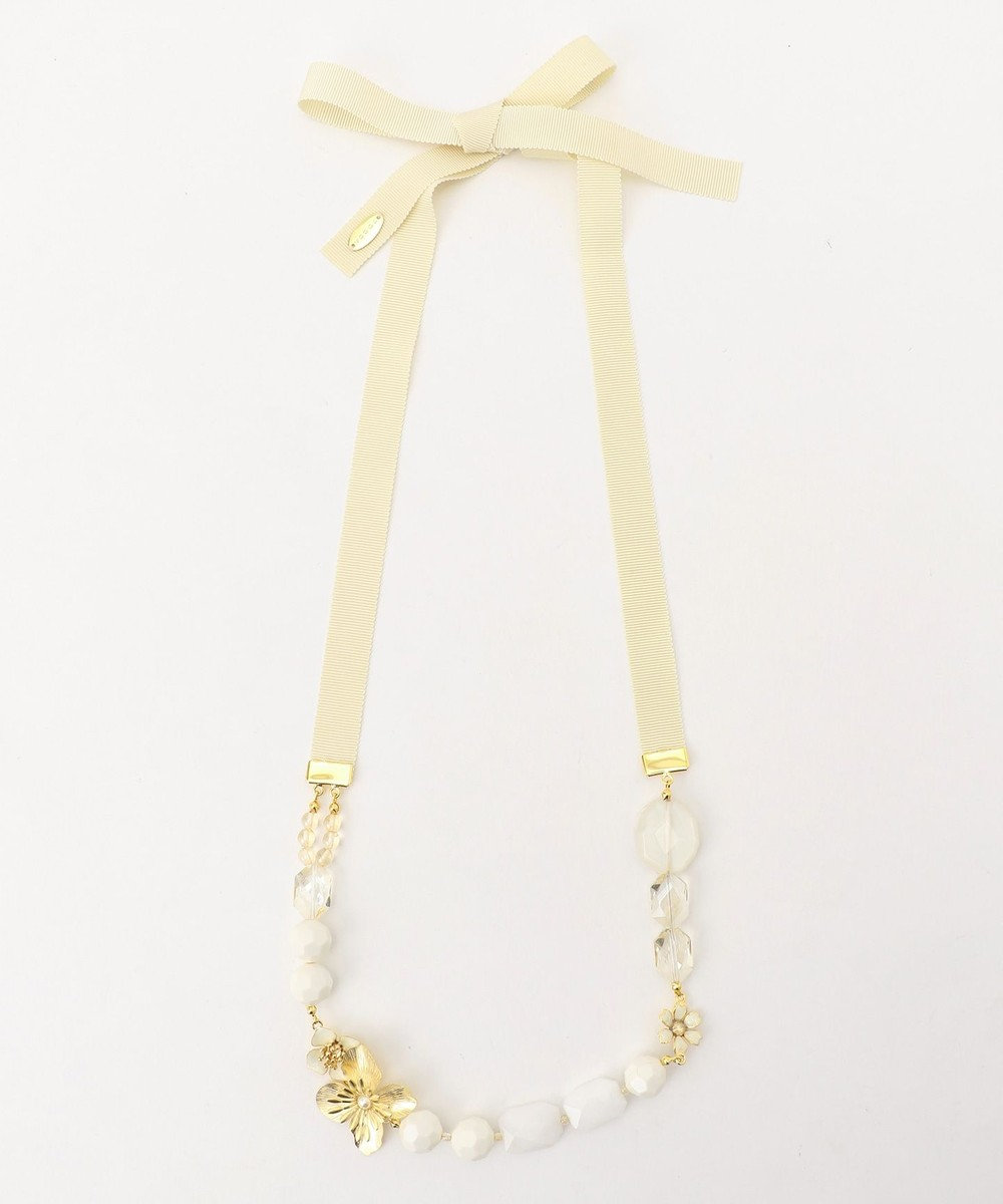 TOCCA CRYSTAL STONE NECKLACE ネックレス アイボリー系