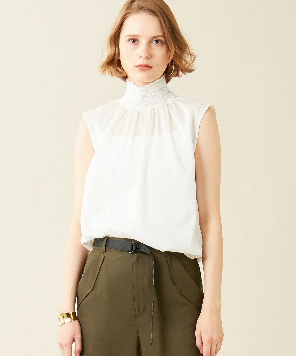 【オンワード】 BEIGE,>トップス ALBI / ハイネックブラウス White 4 レディース 【送料無料】