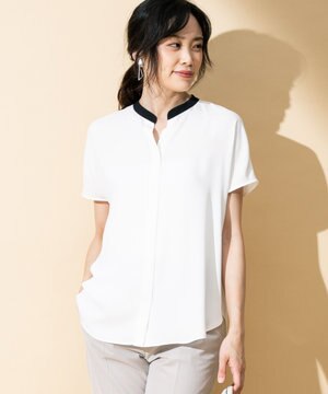  【好評につき再入荷】Geometric 半袖ブラウス