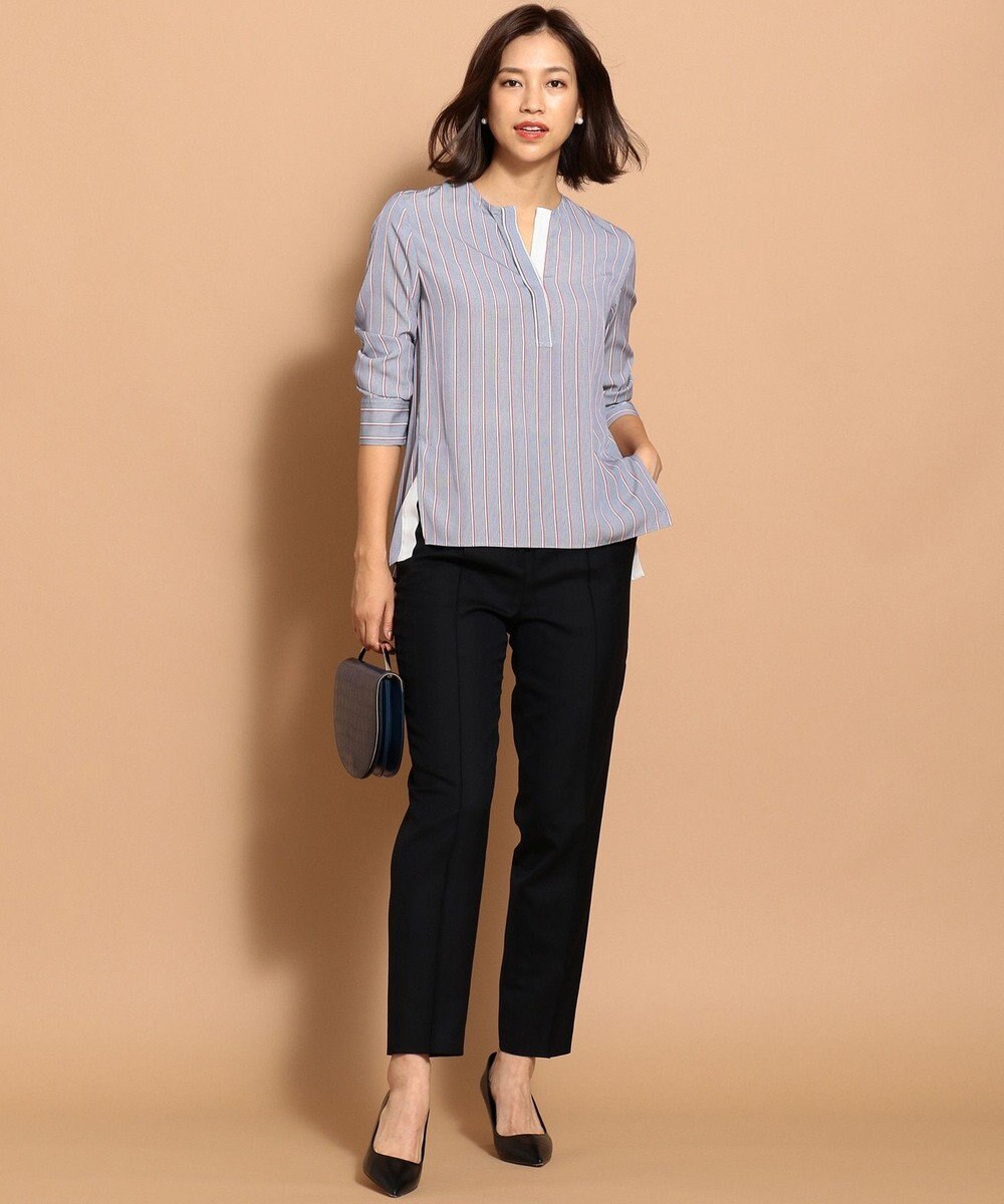 Light Twill ノーカラーブラウス Icbファッション通販 公式通販 オンワード クローゼット