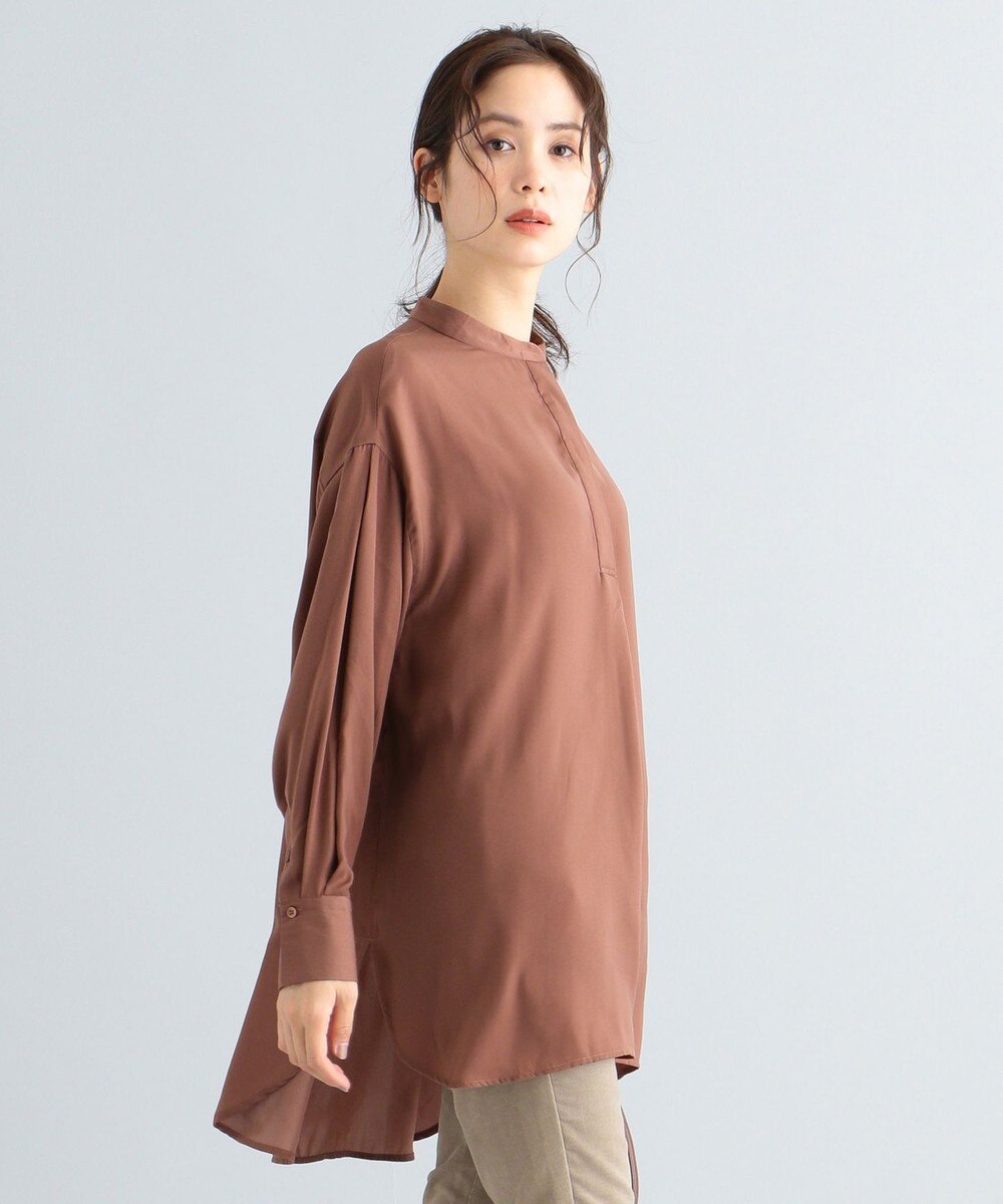 【オンワード】 any FAM>トップス 【洗える】マットサテン ブラウス オレンジ F レディース 【送料無料】